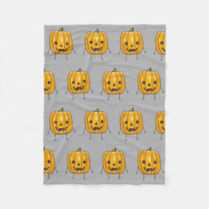 Halloween Pumpkin Pattern Blanket Fleece Deken