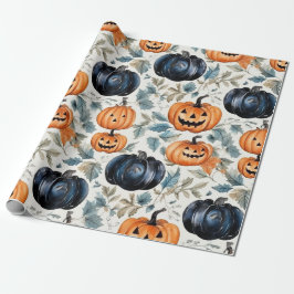Halloween Pumpkin Pattern Cadeaupapier