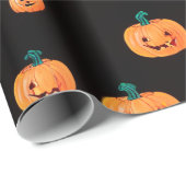 Halloween Pumpkin Pattern Cadeaupapier (Rol Hoek)