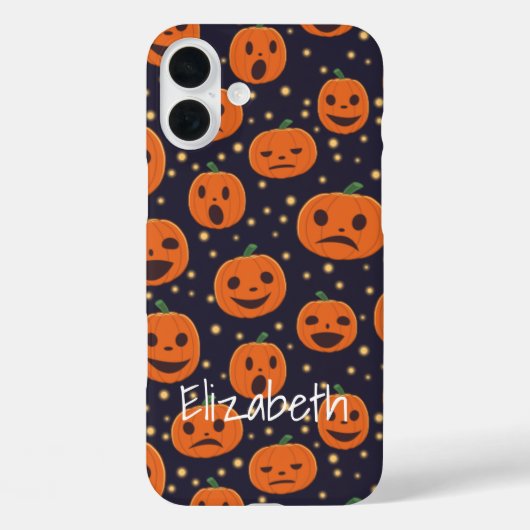 Halloween Pumpkin Pattern Jack O Lantern Custom Ca Case-Mate iPhone Case (Achterkant)