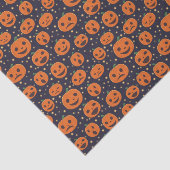 Halloween Pumpkin Pattern Jack-o-Lantern Festive Tissuepapier (Detail)