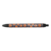Halloween Pumpkin Pattern Jack O Lantern Festive Zwarte Inkt Pen (Voorkant)