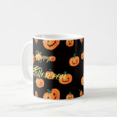 Halloween Pumpkin Pattern Koffiemok (Voorkant links)