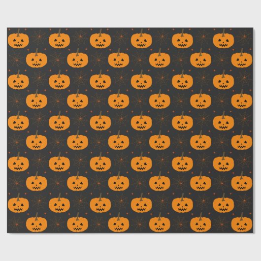Halloween Pumpkin Pattern-pakpapier Cadeaupapier (Vlak)