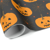 Halloween Pumpkin Pattern-pakpapier Cadeaupapier (Rol Hoek)