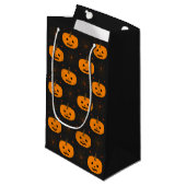 Halloween Pumpkin Pattern Small Gift Bag Klein Cadeauzakje (Voorkant Gekanteld)