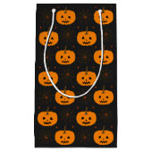 Halloween Pumpkin Pattern Small Gift Bag Klein Cadeauzakje (Voorkant)