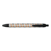 Halloween Pumpkin Pattern Zwarte Inkt Pen (Achterkant)