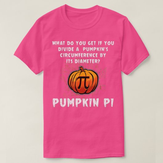 Halloween Pumpkin Pi Funny Wiskunde Geometry Teach T-shirt (Design voorkant)