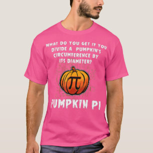 Halloween Pumpkin Pi Funny Wiskunde Geometry Teach T-shirt