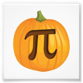 Halloween Pumpkin Pie Pi Foto Afdruk (Voorkant)
