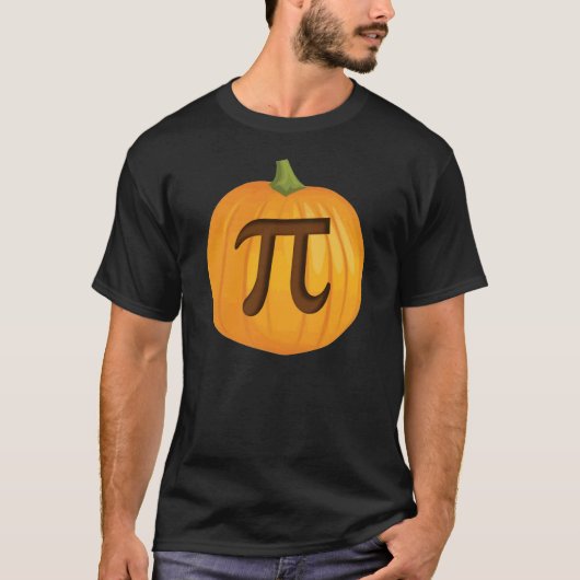 Halloween Pumpkin Pie Pi T-shirt (Voorkant)