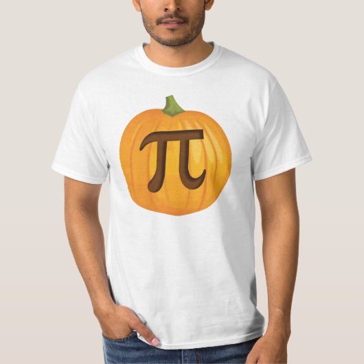 Halloween Pumpkin Pie Pi T-shirt (Voorkant)