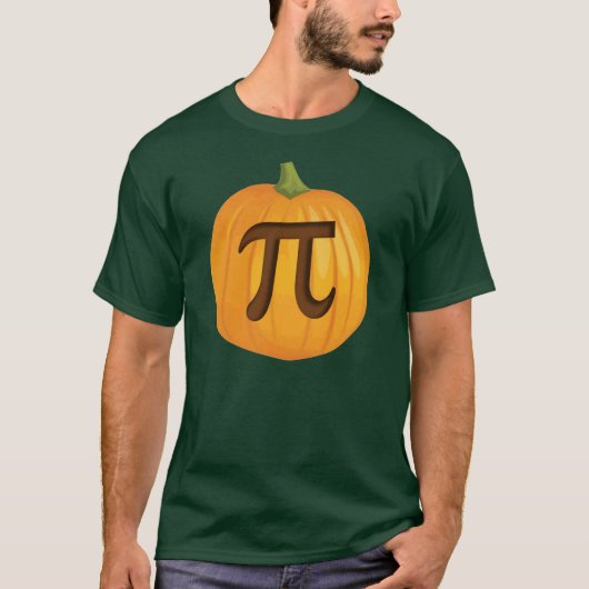 Halloween Pumpkin Pie Pi T-shirt (Voorkant)