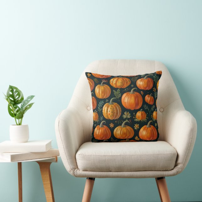 Halloween Pumpkin Pie Vibes Kussen (Stoel)