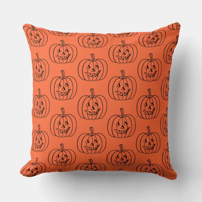 Halloween Pumpkin Pillow Kussen (Voorkant)