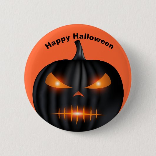 Halloween Pumpkin Pin Ronde Button 5,7 Cm (Voorkant)