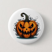 Halloween Pumpkin Pin Ronde Button 5,7 Cm (Voorkant)