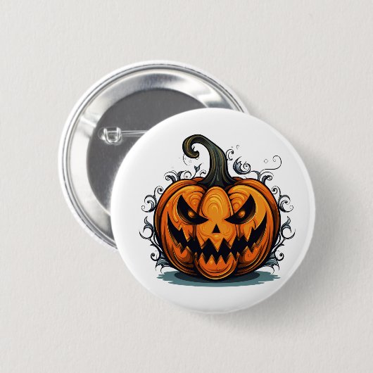 Halloween Pumpkin Pin Ronde Button 5,7 Cm (Voorkant /achterkant)