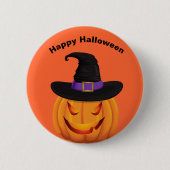 Halloween Pumpkin Pin Ronde Button 5,7 Cm (Voorkant)