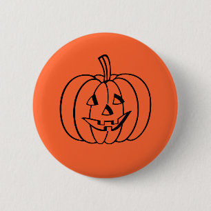 Halloween Pumpkin Pin Ronde Button 5,7 Cm