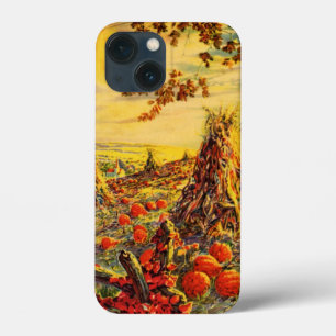 Halloween Pumpkin-pleister met Haystacks iPhone 13 Mini Hoesje