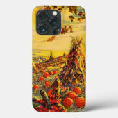 Halloween Pumpkin-pleister met Haystacks Case-Mate iPhone Case (Achterkant)