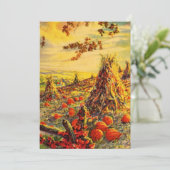 Halloween Pumpkin-pleister met Haystacks Kaart (Staand voorkant)