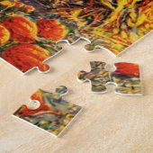  Halloween Pumpkin-pleister met Haystacks Legpuzzel (Zijkant)