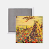 Halloween Pumpkin-pleister met Haystacks Magneet (Voorkant / Achterkant)