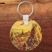  Halloween Pumpkin-pleister met Haystacks Sleutelhanger (Voorkant)