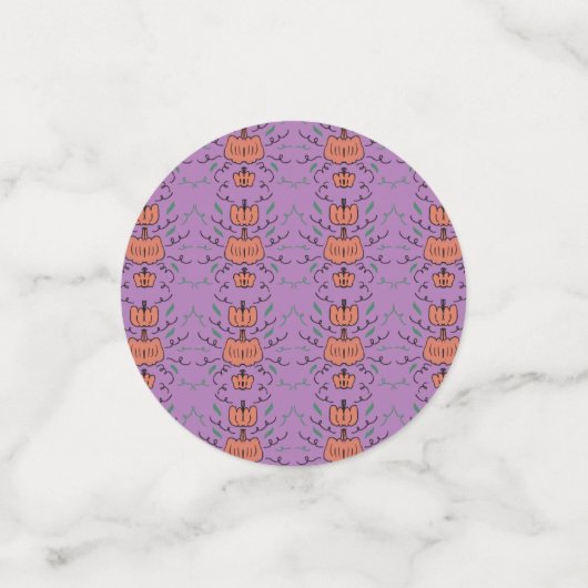 Halloween Pumpkin Podle Seamless Patroon Confetti (Kleine voorkant)