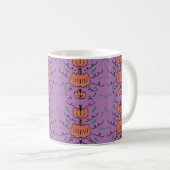 Halloween Pumpkin Podle Seamless Patroon Koffiemok (Voorkant rechts)