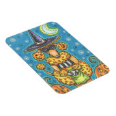 HALLOWEEN PUMPKIN POODLE, DOG MAGNET MAGNEET (Rechterzijde)