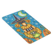 HALLOWEEN PUMPKIN POODLE, DOG MAGNET MAGNEET (Rechterzijde)