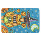HALLOWEEN PUMPKIN POODLE, DOG MAGNET MAGNEET (Horizontaal)