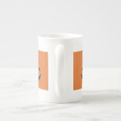 Halloween Pumpkin Porselein Kop (Achterkant)