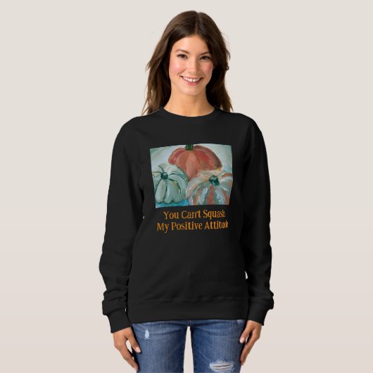 Halloween Pumpkin Positivity Sweatshirt  (Voorkant volledig)