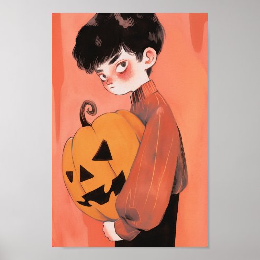 Halloween Pumpkin Poster (Voorkant)