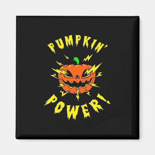 Halloween Pumpkin Power Magneet (Voorkant)