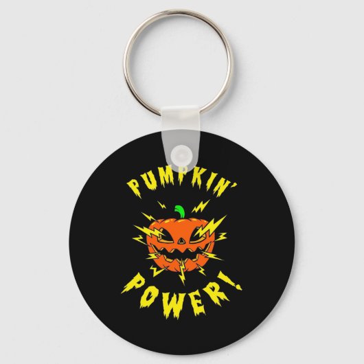 Halloween Pumpkin Power Sleutelhanger (Voorkant)