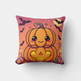 Halloween Pumpkin Print Kussen