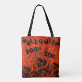 Halloween Pumpkin Print Tote Bag (Achterkant)