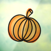 Halloween Pumpkin Raamsticker (Vel 3)