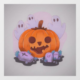 Halloween Pumpkin Raamsticker