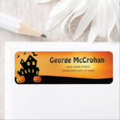 Halloween Pumpkin Return Address Etiket (Insitu)