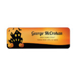 Halloween Pumpkin Return Address Etiket<br><div class="desc">Halloween Pumpkin Return Address Label. For further customization,  please click the "Customize it" button and use for design tool to modify this template.</div>