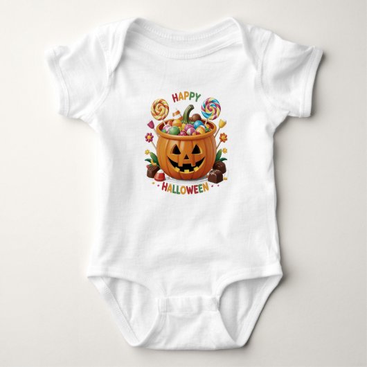 Halloween Pumpkin Romper (Voorkant)