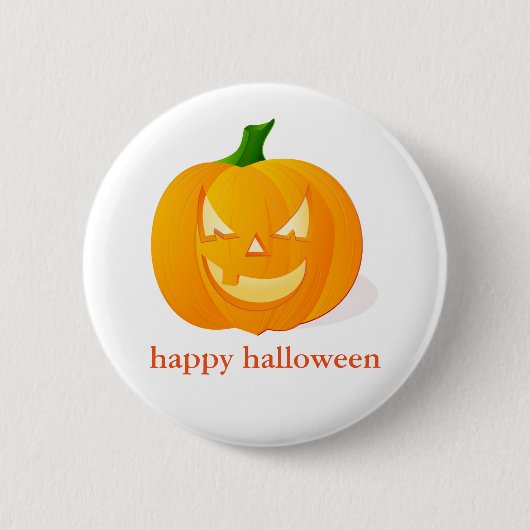 Halloween Pumpkin Ronde Button 5,7 Cm (Voorkant)