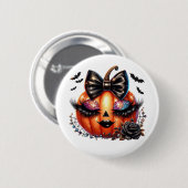 Halloween Pumpkin  Ronde Button 5,7 Cm (Voorkant /achterkant)